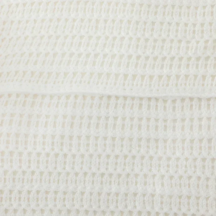 Wholesale blush check crochet-look button vest for OEM and private label production 7