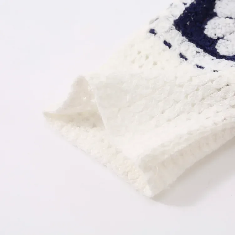 Wholesale Daisy Patchwork Crochet-Look Pullover alternate view