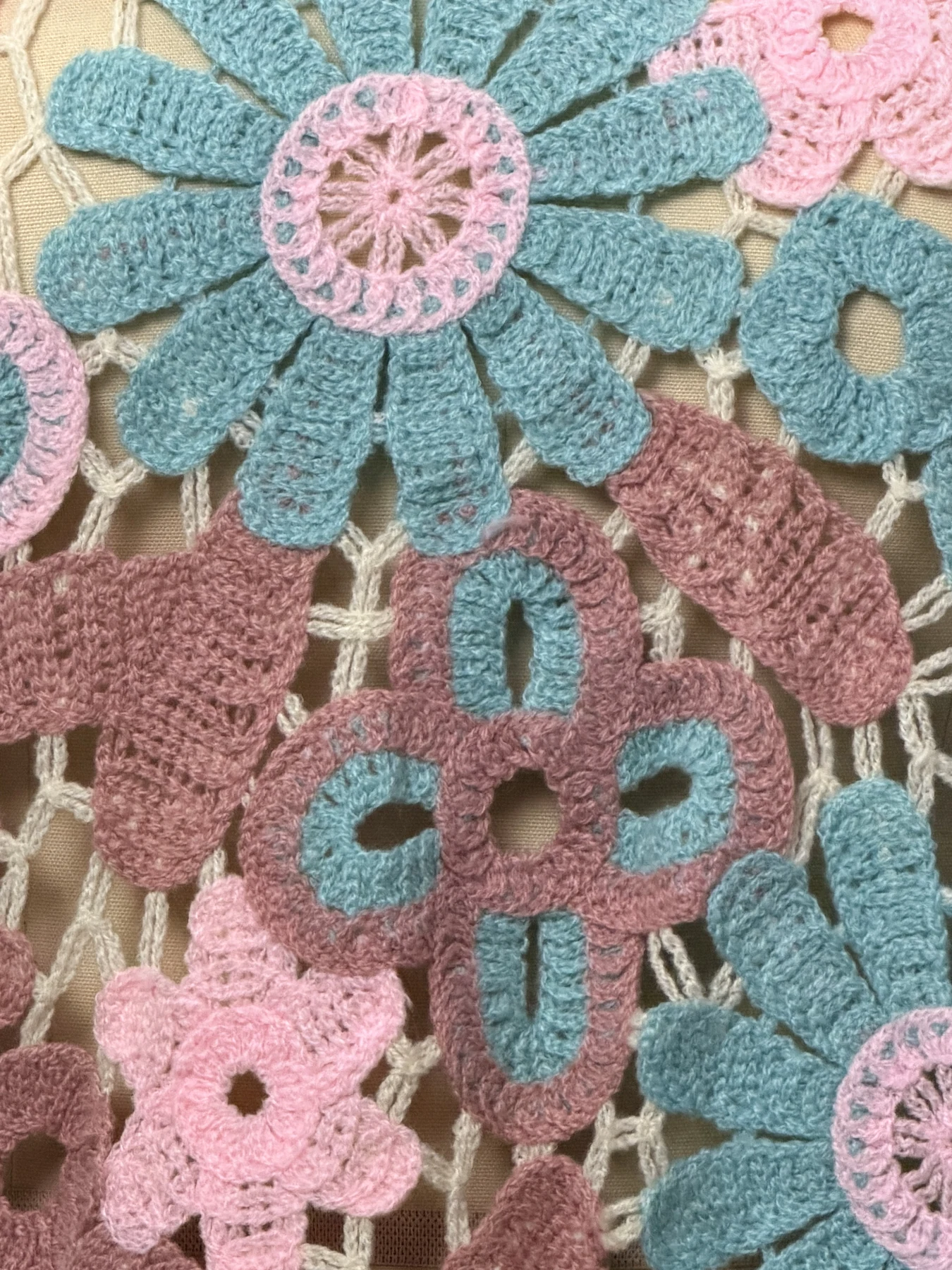 Wholesale Pastel Floral Crochet-Look Pullover alternate view